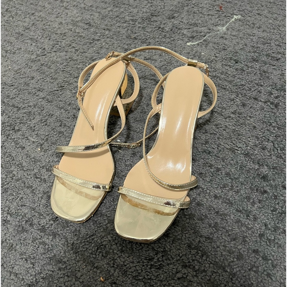 Shein gold shoes